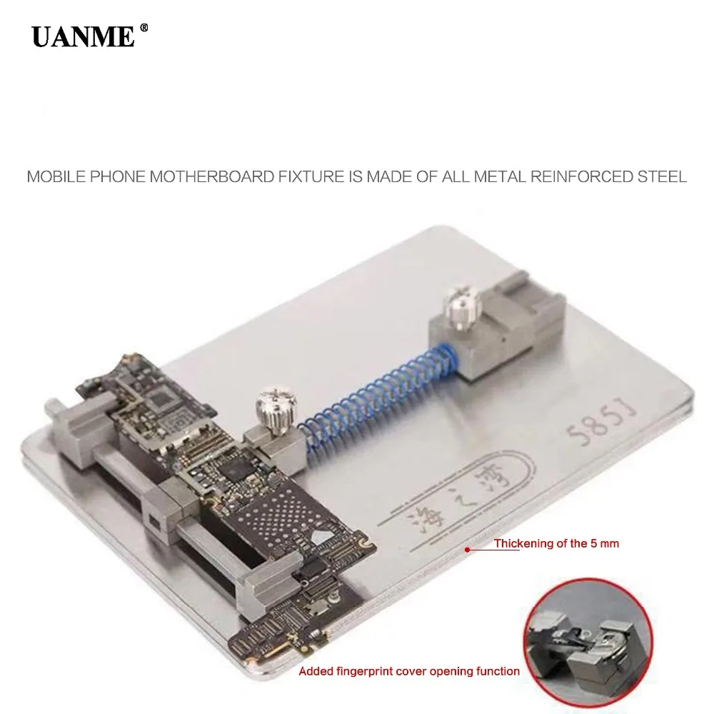 UANME Logic Board NAND Chip Clamps For Motherboard Fixture PCB Holder For iPhone Repair tool with Fingerprint Cover Opening Tool UANME Logic Board NAND Chip Clamps For Motherboard Fixture PCB Holder For iPhone Repair tool with Fingerprint Cover Opening Tool