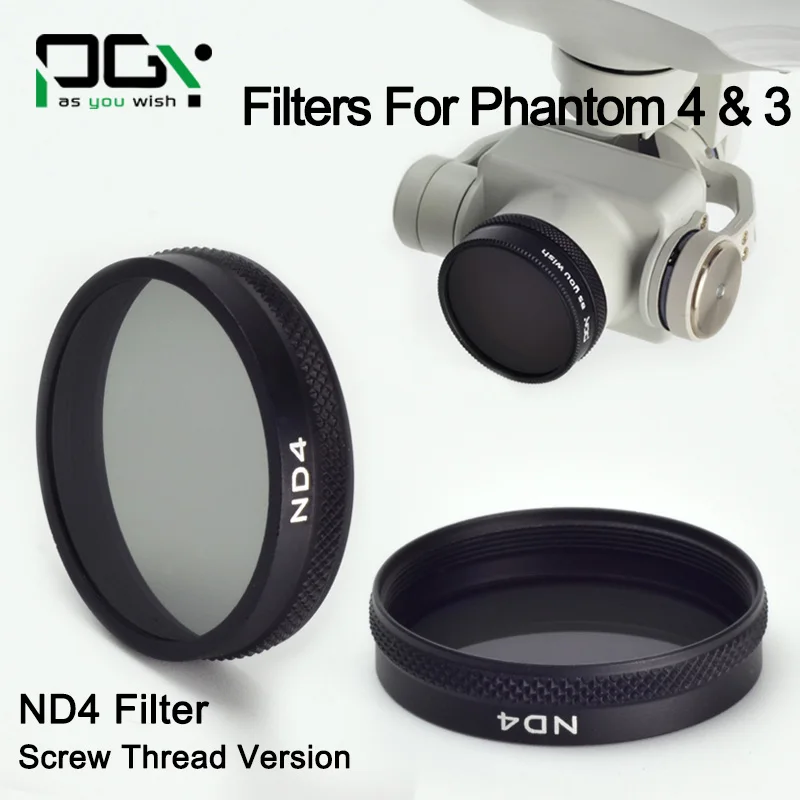 DJI Phantom 4 3 Lens Filter ND4 ND8AndCPL ND16 CPL Filter Case Bag Professional Advanced Camera Accessory Mirror Polarizer