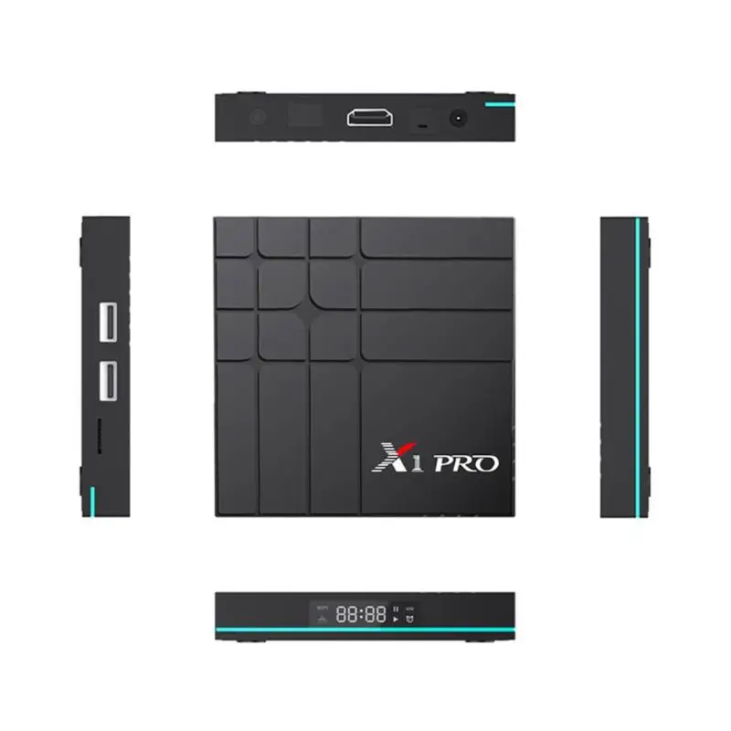 ALLOYSEED X1 Pro tv Box 4G+ 32G Android 9,0 RK3318 четырехъядерный 2,4G/5G двухдиапазонный Wifi 802,11 a/b/g/n телеприставка