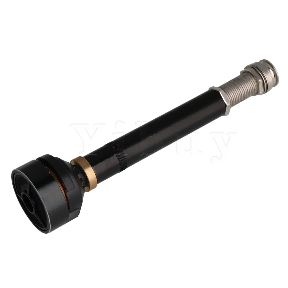 Yibuy Black XG-01 Cylinder Guitar End Pin Output Jack for Cajon Drum Guitars Accessories