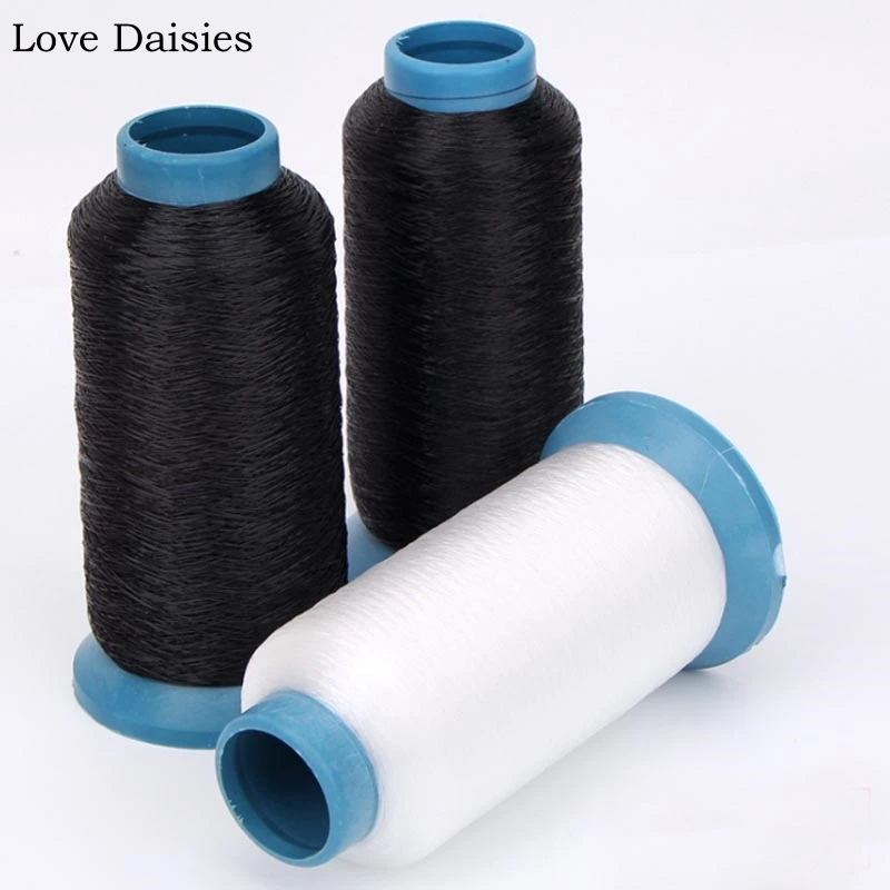 

100% NYLON 0.1MM 5000m/0.25MM 3600m Transparent/Black Sewing Invisible Thread for Label Crafts Bags Blindstitch Quilting Beads