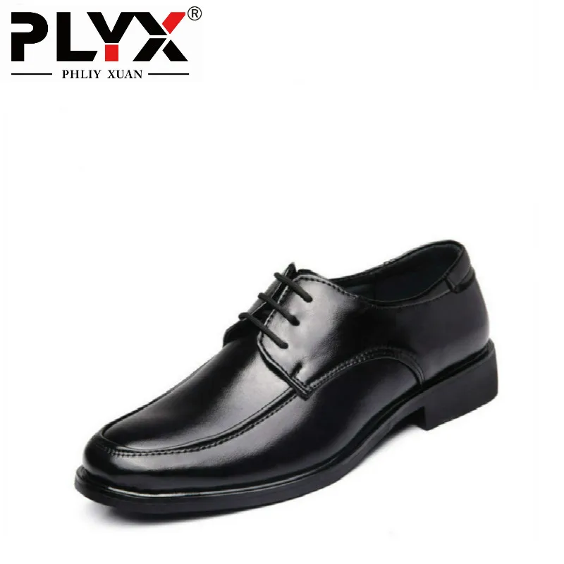 PHLIY XUAN New 2018 Fashion Classic Men Office Shoes Black Pointed Toe Leather Men Dress Shoes In Flats Men Business Shoes PHLIY XUAN New 2018 Fashion Classic Men Office Shoes Black Pointed Toe Leather Men Dress Shoes In Flats Men Business Shoes