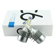 H4 фар Автомобиля H7 LED 3800LM 36 Вт 9005 HB3 H11 H8 H9 9006 HB4 H3 880 H27 9004 COB Автомобилей СВЕТОДИОДНЫЕ Фары 12 В 24 В 6000 К Белый # C6