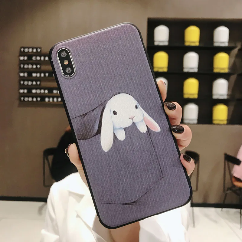 Cartoon Case For Vivo V15 Pro Case For Vivo IQoo X27 V11 Pro V11i Y91 Y95 Y93 Y97 Nex S Cat Rabbit Soft Silicone TPU Case Cover