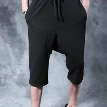 Новинка Мужская одежда модный стилист волос капри брюки повседневные брюки певица плюс размер костюмы