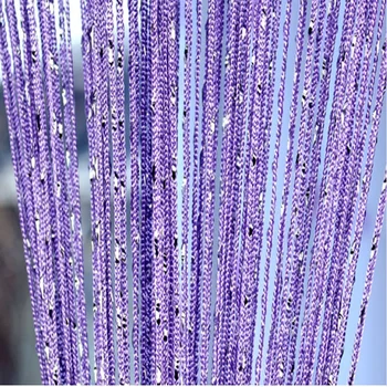 

Purple String curtain room divider thread curtain for window and door Room decorative