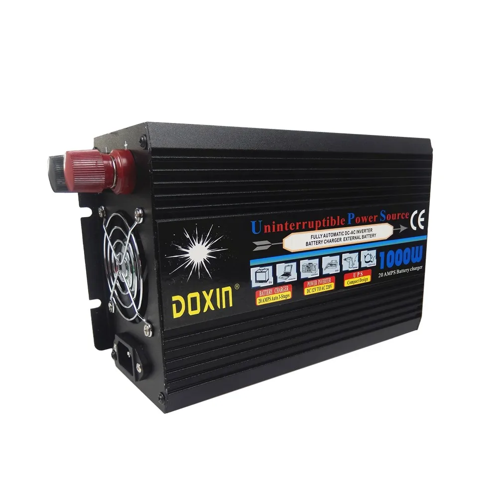 

Modified wave power inverter 1000W dc12v to ac 220v with battery charging UPS function