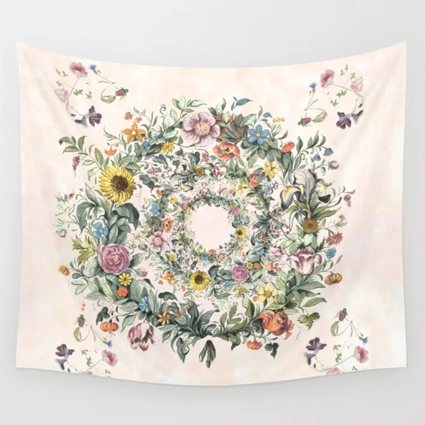 

Bohemian Mandala Tapestry Wall Hanging Tapestries Sandy Beach Indian Picnic Throw Rug Blanket Camping Tent Travel Mattress Decor