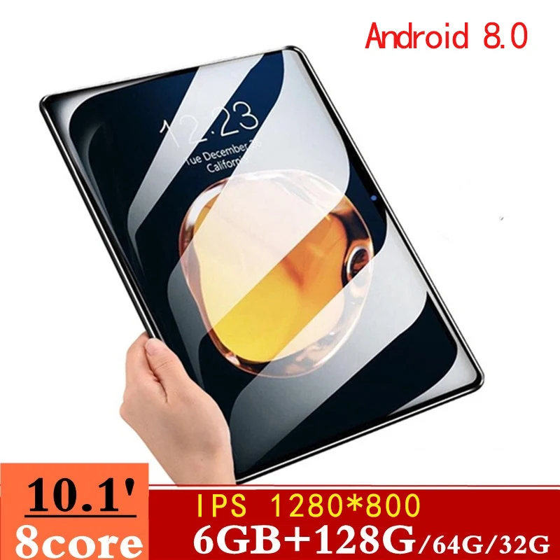 

2.5 D screen Metal 10.1 Inch Android 8.0 IPS1280x800Tablet PC Octa Core RAM 6GB+ROM 128G/64G/32G WiFi Bluetooth GPS