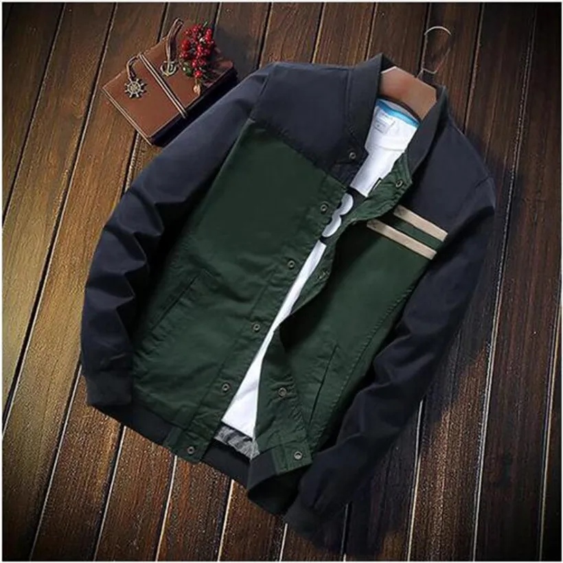 

New Spring Dark blue brown Bomber Jacket Men Streetwear Hip Hop Slim Fit Pilot Bomber Jacket Coat Men Jackets Plus Size 5XL