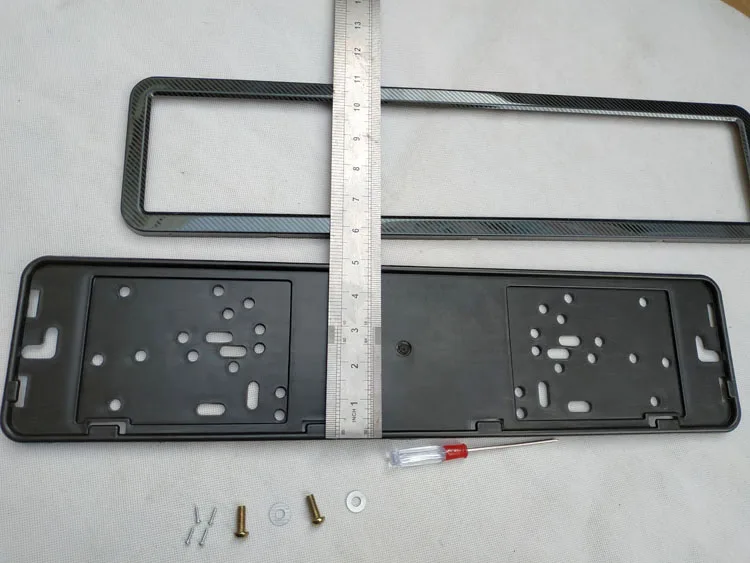 license plate frame plate holder number frame plate license plate cover license plate screw stainless steel carbon fiber  Plastic license plate frame (9)