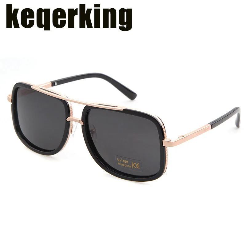 Brand Men Aluminum Sunglasses Polarized UV400 Mirror Male Sun Glasses Women Men Square Round Face Trend Female Sunglasses Black