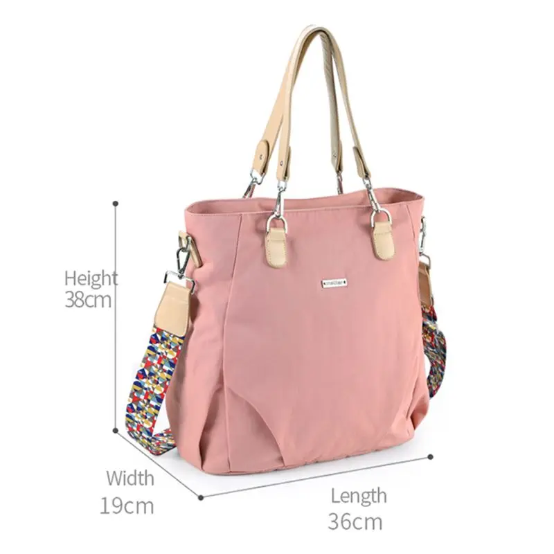 

1Set Women Large Capacity with Changing Mat Wet Bag Multi Color Diaper Tote Shoulder Baby Nappy Bags for Mom