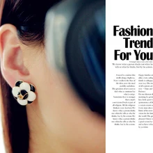 Серьги мода ювелирных изделий цветок серьги корейский классический симпатичные камелия для женщин бижутерии букле d'oreille / орать cережки серёжки серги серьга серьги и ювелирные изделия бижутерия подарки