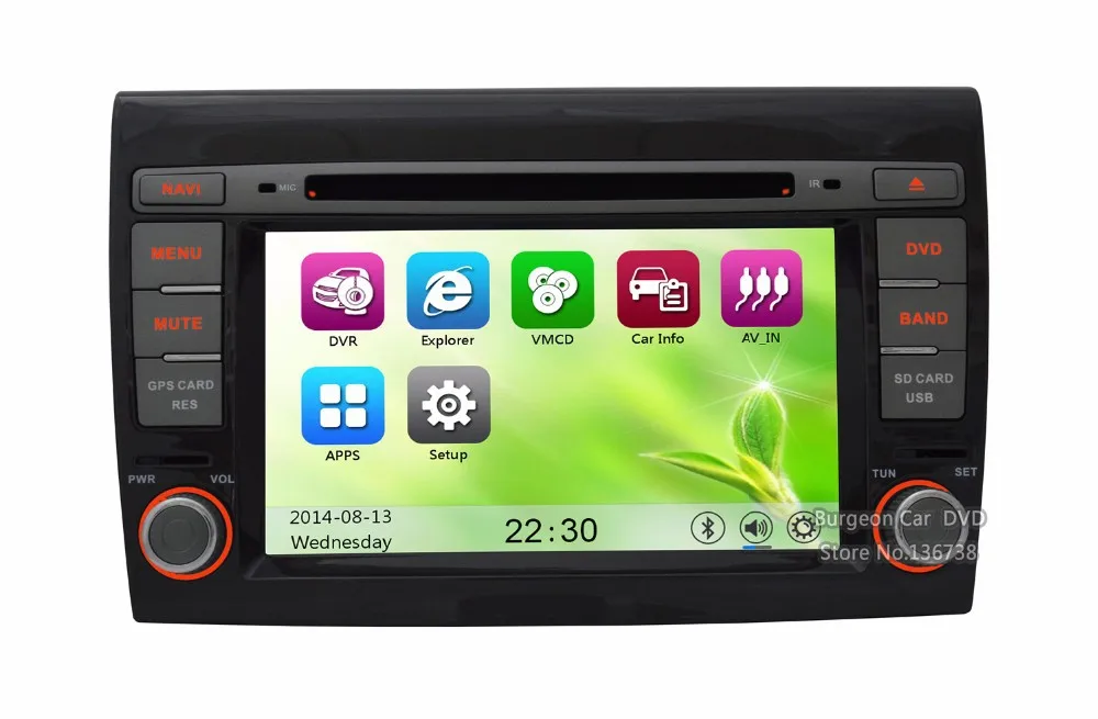 Top Factory price Touch screen Car DVD For Fiat Bravo 2007 2008 2009 2010 2011 2012 2013 2014 GPS System 3G WIFI BT Stereo Radio 26