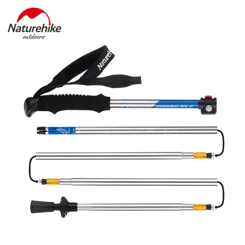 Палки NatureHike складные сверхлегкие регулируемые для скандинавской ходьбы|walking sticks