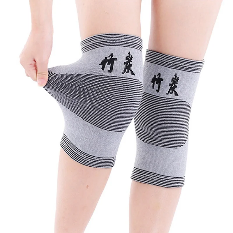 1-Pair-Knee-Support-Leg-Arthritis-Injury-Gym-Sleeve-Elasticated-Bandage-Pad-Charcoal-Knitted-Elbow-Knee