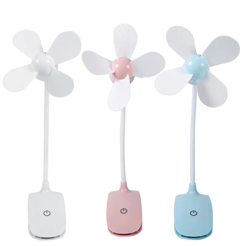 Mini Portable Fan USB Rechargeable Touch Switch Electric Fan Table