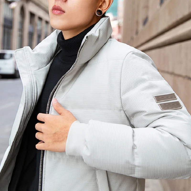 NO.1 DARA Men Winter Hooded Jacket 2018 New White Duck Down Coats Jackets Male Casual Plus Size S-2XL Short Down Parkas Hombre NO.1 DARA Men Winter Hooded Jacket 2018 New White Duck Down Coats Jackets Male Casual Plus Size S-2XL Short Down Parkas Hombre