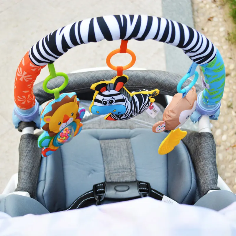 Развивающие подвесные игрушки, погремушки для младенцев и мобильных телефонов, прекрасная коляска, токарное автомобильное сиденье, детская кроватка, детские игрушки для путешествий, игрушки для новорожденных
