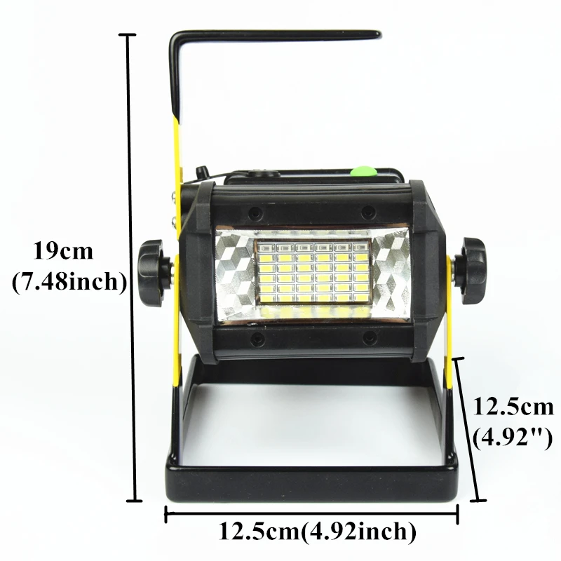 AIFENG 50 Вт портативный прожектор SMD 5730 36Led прожектор 2400LM 18650 аккумулятор перезаряжаемый портативный прожектор для охоты кемпинга