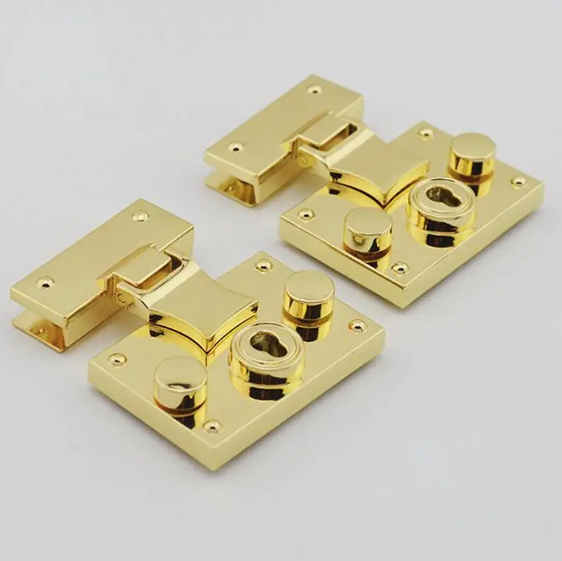 10pcs/lot luggage bag hardware accessories High grade alloy square lock handbag button lock bag