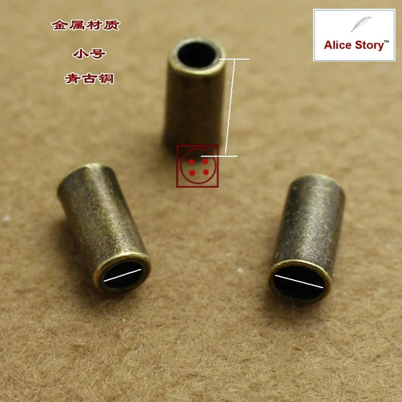 

Metal button travel notebook decorations accessory DIY tie elastic band rope