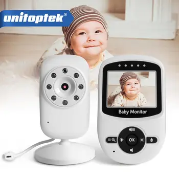 

2.4 Inch LCD Baby Monitor Sitter 2.4GHz IR Night Vision Intercom Lullabies Temperature Zoom Monitor Wireless Baby Camera SM24