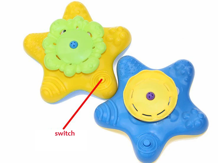 ; подарок; детские игрушки для ванной поворотный автоматического полива синяя Морская звезда игрушки для купания