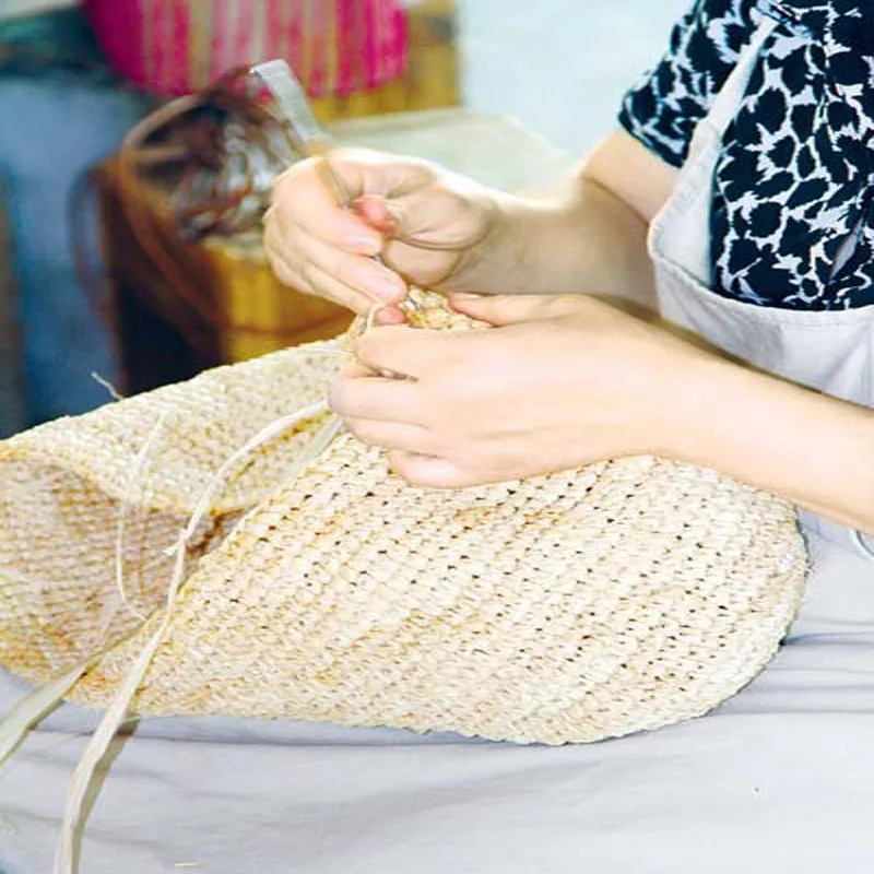Moda feminina bolsa oco malha tecido bolsa