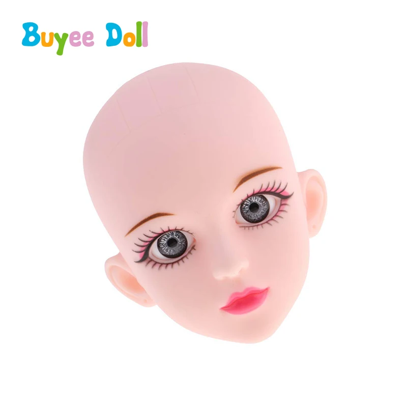 1 шт. 3D настоящие глаза пластиковая голова для макияжа 1/4 BJD DIY кукла аксессуары для тела без макияжа игрушка Косплей Кукла для девочек игрушки