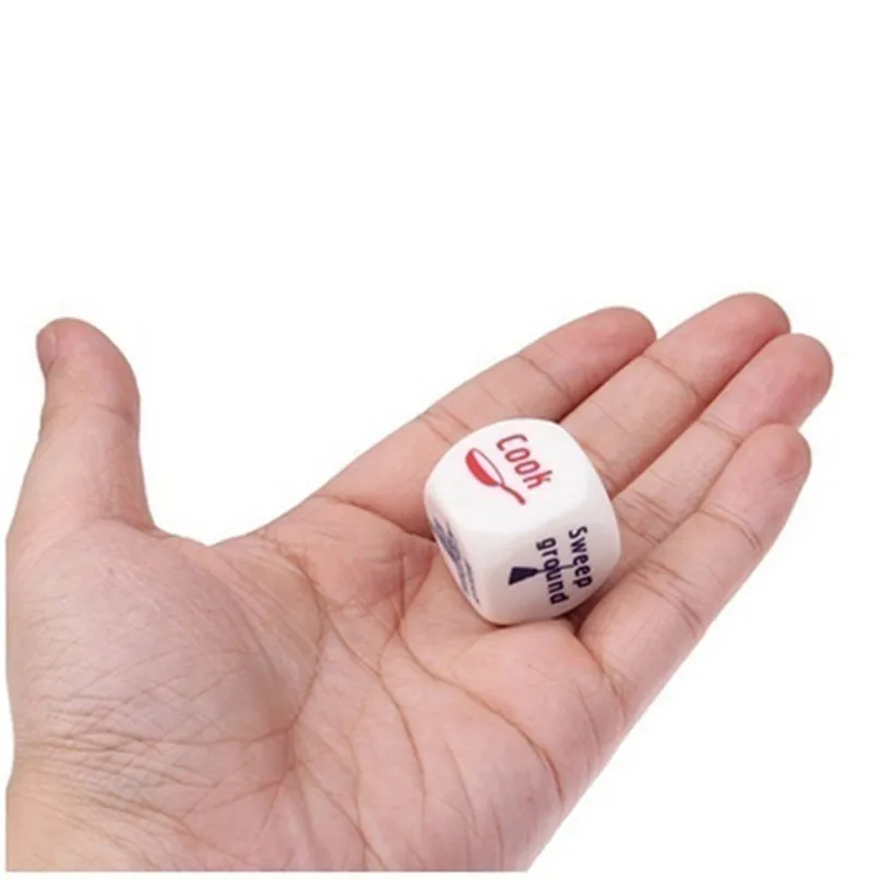 5 pcs Housework Dice Funny Home Dice Couples Families Housework Distribution Dice Fun Game Birthday Christmas Gift #2N23 (2)