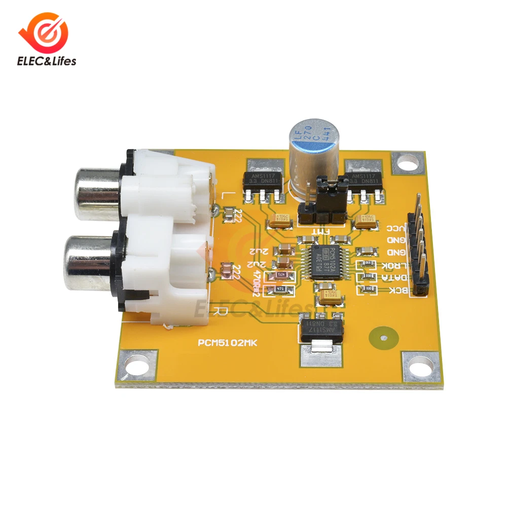 ЦАП декодер PCM5102 I2S плеер собранная плата 32 бит 384K за пределами ES9023 PCM1794 DC 5в 10в для