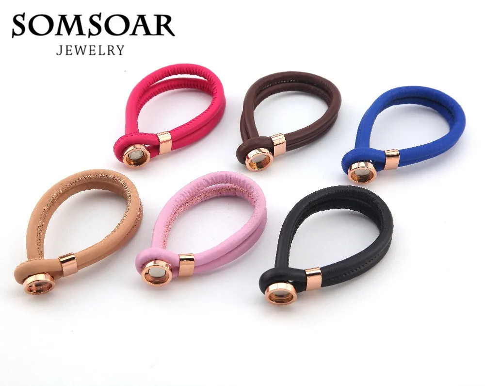 Somsoar joyería Cambio de cuero urdimbre oveja pulsera sin 12mm cristal imán moneda para el regalo del día de madre 10 unids/lote Somsoar joyería Cambio de cuero urdimbre oveja pulsera sin 12mm cristal imán moneda para el regalo del día de madre 10 unids/lote