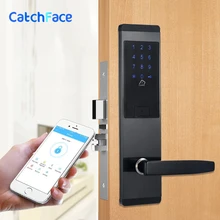 Безопасность Электронный комбинированный дверной замок цифровой смарт-приложение wifi сенсорный экран клавиатура пароль замок двери домашний замок для двери офиса