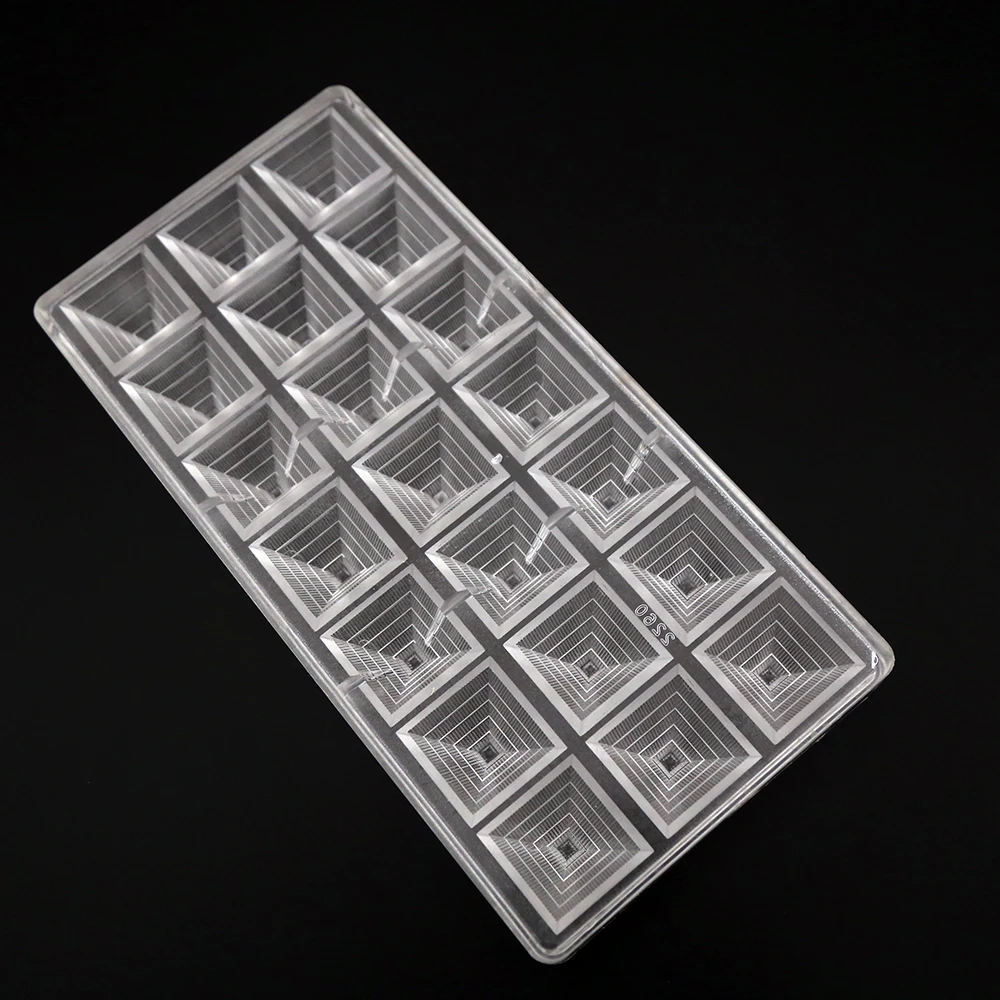 melhor 3D forma de pirâmide policarbonato chocolate moldes, por atacado pc pirâmide molde de chocolate de plástico, cozinha bakeware pan pirâmide