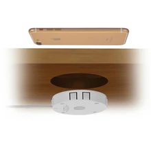 Универсальное беспроводное зарядное устройство Qi для samsung S8 S9 Note 9 10 iPhone 8 X XR 11 Pro мебель для офисного стола монтируемая Быстрая зарядка