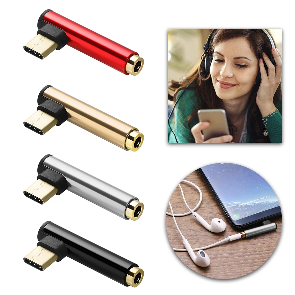 

USB C Earphone Adapter Type-C male to 3.5mm Jack female AUX Audio Cable Converter for mix 3 honor 10 lite usb to typec adapter
