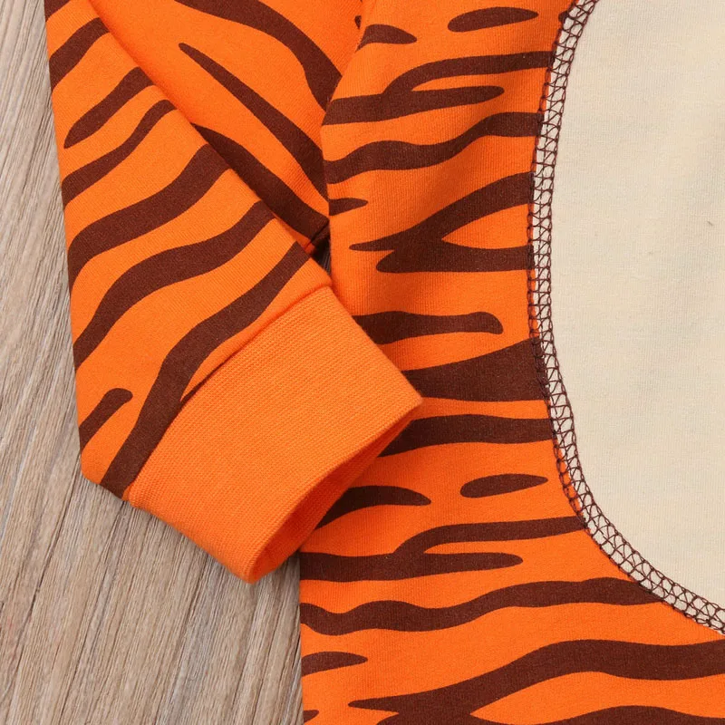 Творческий симпатичный комплект для новорожденной девочки, комбинезон для младенцев мальчиков девочек маленький тигровый комбинезон прекрасный Cos комбинезон, костюм наряд для малышей Милая одежда для детей