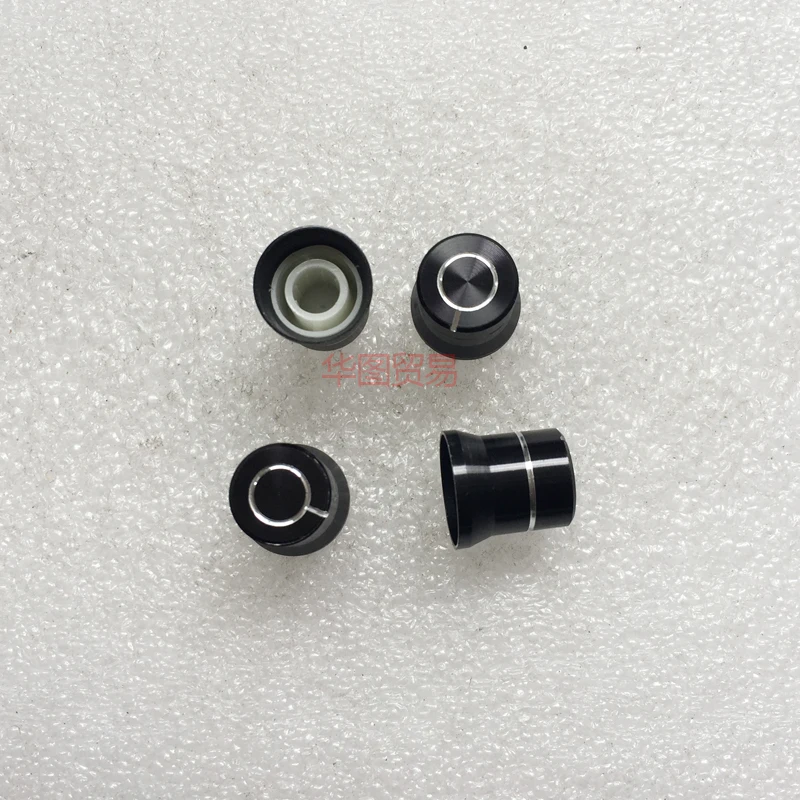 15pcs aluminum alloy flower shaft knob / mixer table player CD player Knurled shaft audio volume switch speaker knob cap