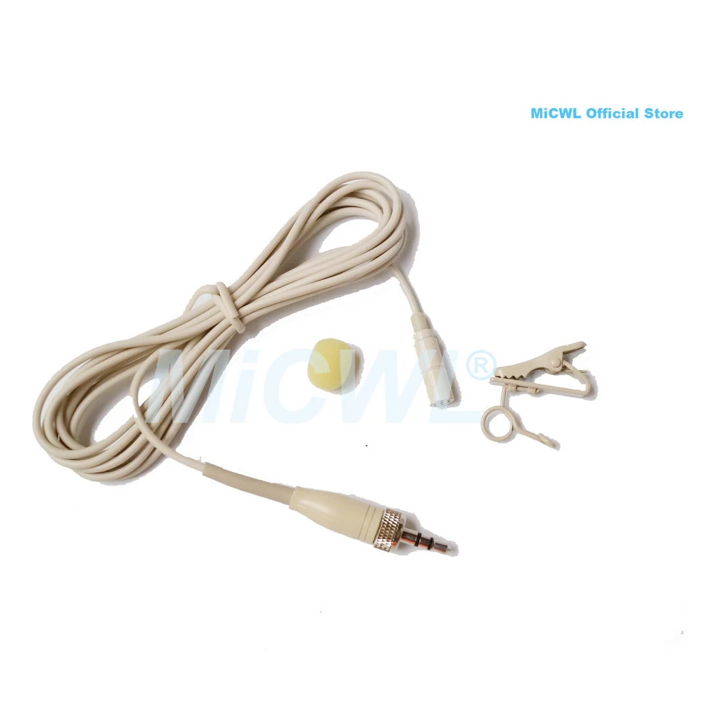 Петличный микрофон ME2 с зажимом бежевый для Sennheiser EW G1 G2 G3 Беспроводная розетка 1/8