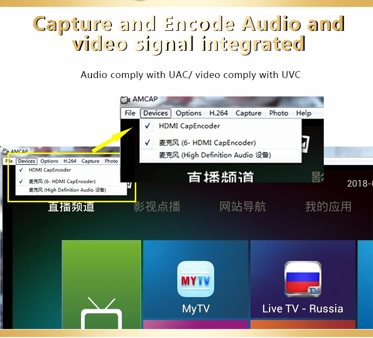 MPEG-4 H.264 HD энкодер для IPTV прямой поток вещания HDMI видео запись HDMI Карта видеозахвата