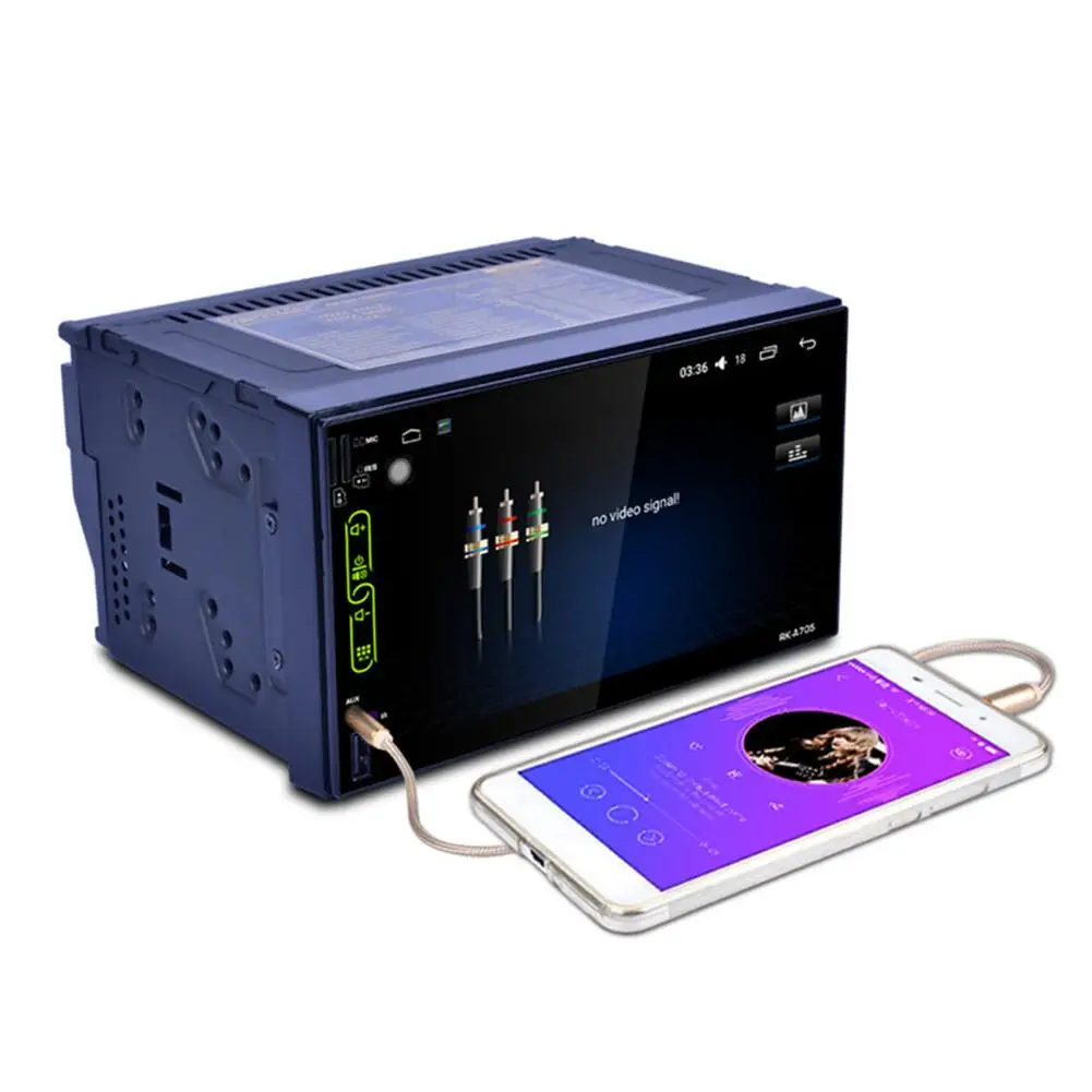 

7 inch Full Touch Android 6.0 On-board GPS MP5 Media Player Car Radio Multimedia Player RK-A705 car radio car player