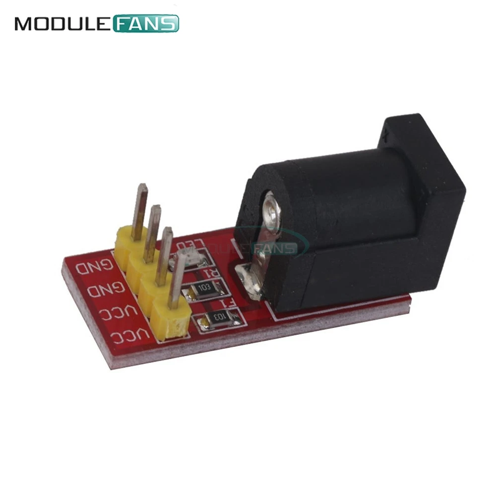 

5Pcs DC Jack Socket Power Supply Module DC Power Adapter Board 5.5 x 2.1mm For Arduino Diy Kit Electronic PCB Board Module