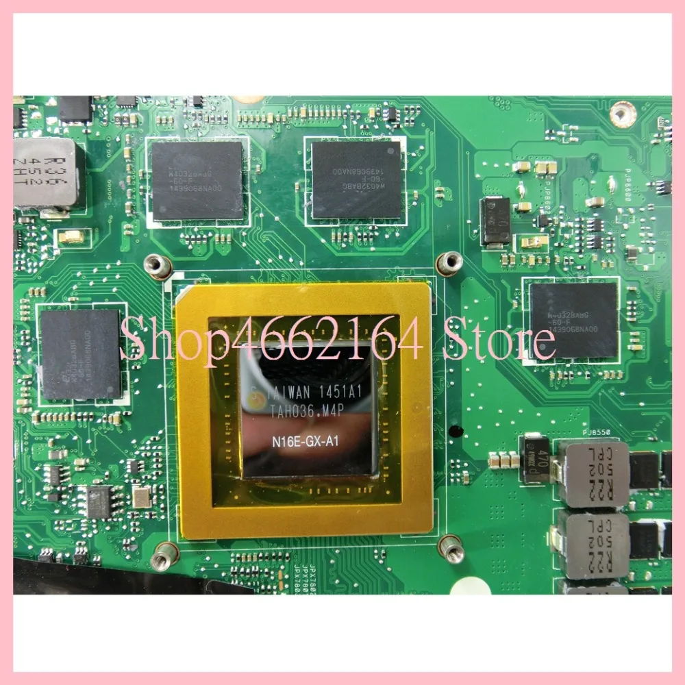 incredible  G751JY I7-4720CPU GTX980M Laptop motherboard For ASUS G751J G751 G751JT G751JY Notebook mainboard f