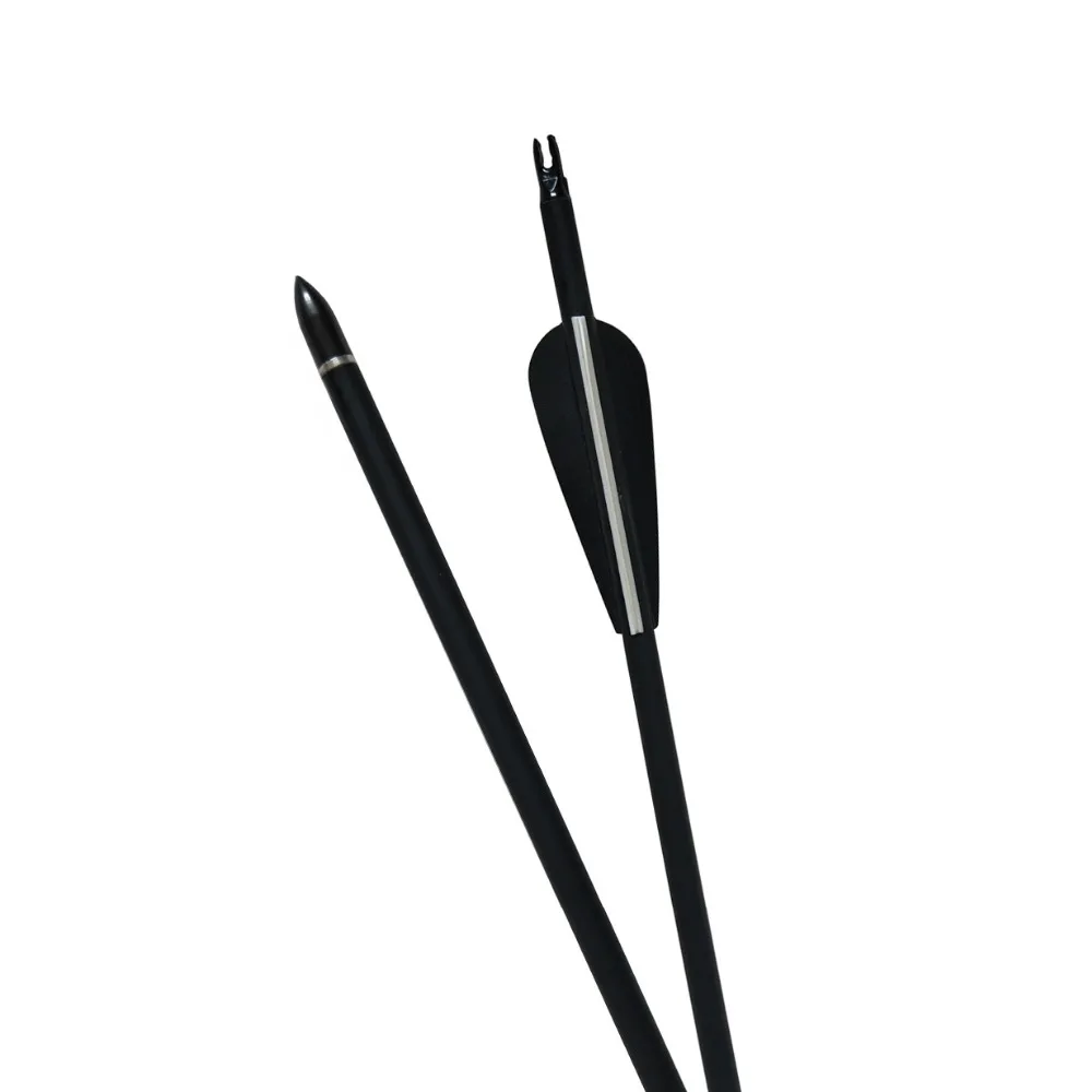 12 قطعة مختلطة الكربون السهم مهاوي 31 بوصة OD7.6MM ID6.2MM العمود الفقري 500-600 ل DIY الصيد/الرماية اكسسوارات