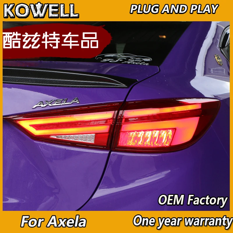 KOWELL стайлинга автомобилей для Mazda 3 хвост светильник s 2014 2017 Mazda3 Axela светодиодный