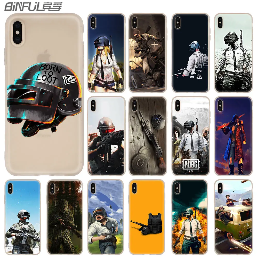 

pubg batterground game Case for iphone XS 11 Pro Max XR X 10 Cover Phone Cases for iphone 7 8 plus 6s 5 4s
