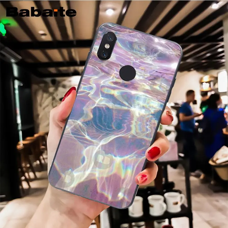 Babaite rainbow iridescent holographic Phone Case Cover for Xiaomi MiA1 A2 lite F1 Redmi8 4X 5Plus S2 Note7 8Pro 5A 6A