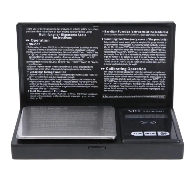 500g 0 01g Digital Pocket Scales High Precision LED Night Light Screen Electronic font b Jewelry